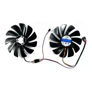 AKUYAO XFX RX5700XT 5700 울트라/베스트 그래픽 카드용 95mm 교체용 G 냉각 팬 2개 세트