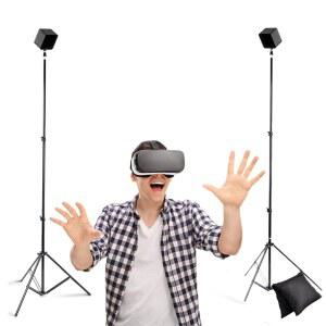 스카이윈 VR 삼각대 스탠드 HTC 바이브 기지국 호환 센서 스탠드 바이브 센서 또는 오큘러스 트 컨스텔레이션용 기지국 마운트(스탠드 2개)