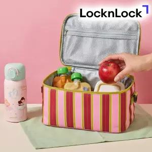 락앤락 사각 쿨러백 6.5L 핑크 아이스 보냉팩 가방 미니 이유식보냉백 캠핑 휴대용 HWB554PIK