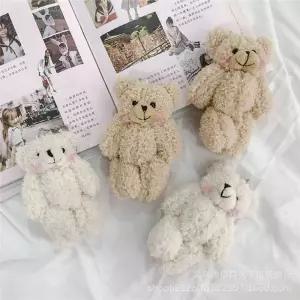 곰인형 키링 볼터치 차키링 커플 인형 자동차