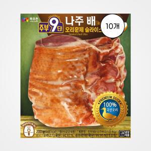 [목우촌] 주부9단 나주배 오리훈제 슬라이스 400g, 10개