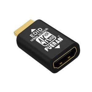 FUERAN HDMI 편집 에뮬레이터 어댑터, 3840X2160 60Hz 완전 상태 에뮬레이터, 비디오 스플리터, 익스텐더, 리시버 u2013 플러그 앤 플레이를 위한 신뢰할 수 있는 패스스루