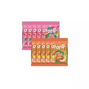 크라운 마이쮸필로우 100g (핑크리치5개+써니피치5개)