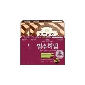 크라운 빙수하임 284g 2개 +초코하임 284g 2개