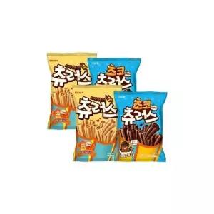 크라운 츄러스 (오리지널 174g 2개 + 초코 150g 2개)