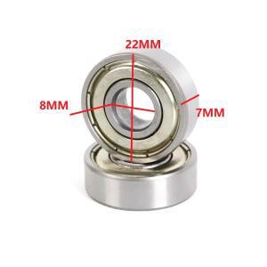 10pcs 608ZZ 볼 베어링 8x22x7 8x22x7mm 이중 차폐 소형 고 카본스틸 단일 행 ABEC-7