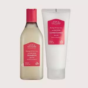 닥터올가 알파인 로즈 약산성 앰플 샴푸 325ml + 단백질 헤어 컨디셔너 210ml 극손상 헤어케어 2종세트 MNS