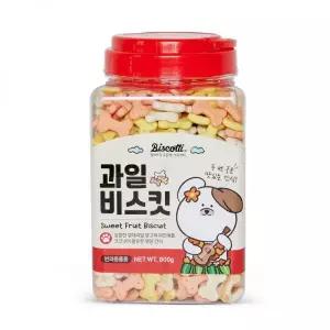 비스코티 강아지 과자 간식 훈련 대용량 과일비스킷 800g, 1개 MNS