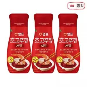 샘표 초고추장 저당 양념 소스 한식 재료 장류 340g 3개 MNS