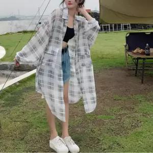 데일리 시스루 롱 셔츠 M0107
