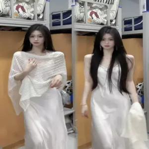시스루 가디건 긴팔 휴양지 오버핏 카디건 사무실 휴가룩