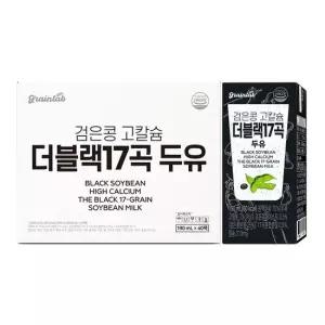 바디랩 그레인랩 검은콩 고칼슘 더블랙 17곡 두유 40팩x 1박스