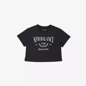 뉴발란스키즈 EXCLUSIVE크롭 반팔티 NK9EGB201G(19)Black