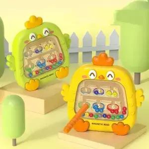 자기 정렬 게임 Montessor 를위한 학습 장난감 색상 번호 미로 보드 펜 이동 구슬 Fine Motor Ski