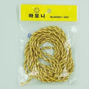 어린이집 공예 만들기 재료 금꽈배기줄 노랑 3개 학습용품 교구 미술수업용 창체