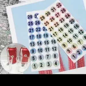 [아우트66]스티커 숫자 스티커 숫자 번호 소분 1-32 1P