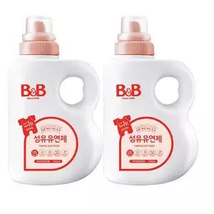 비앤비 유연제 자스민향 용기형 1500ml 2개