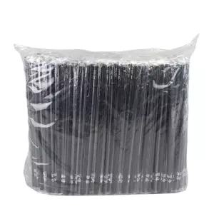 개별포장 일자 검정 빨대7mm x 25mm 500개입 1개