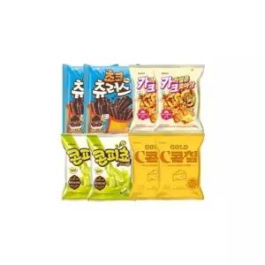 [기타] 초코츄러스75g + 카라멜콘크로아상60g + 콘피쵸 56g + 콘골드60g X 2개