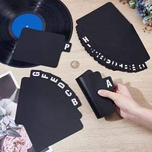 서류함 26개 CD DVD 비닐 레코드 정리함 디바이더 알파벳 파일 보관 분리대 음악 앨범 사무실 가정 공간 절약용