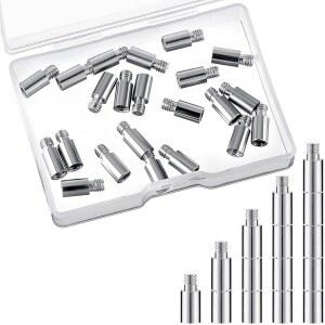 Hotop 40Pcs 스크랩북 확장 게시물 확장자 앨범 액세서리 바인딩 도구, 포스트바운드 리필 가능한 사진 앨범용 교체품 (12mm / 0.47인치)