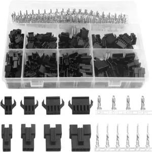 XINGYHENG 560Pcs 2.5mm 피치 2 3 4 5 핀 남성/여성 플러그 하우징 및 헤더 크림프 단자 커넥터 모음 키트