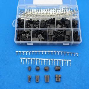 Raogoodcx 560Pcs 2.5mm 피치 2 3 4 5 핀 JST SM 남녀 플러그 하우징 및 헤더 크림프 단자 커넥터 키트
