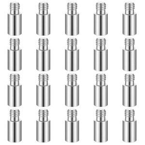 Hadves 20PCS 스크랩북 확장 포스트 나사, 사진 앨범 리필 교체 액세서리, 포스트바운드 가능한 공예 DIY 페이지 용품을 위한 도구 책 바인딩 스페이서(12mm / 0.47인치)