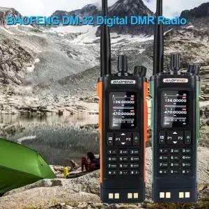 바오펑 DM-32 DMR 디지털 GPS 무전기 8W 144/430MHz VHF UHF 2M 70CM 아마추어 항공 밴드 수신 라디오