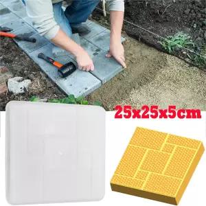 정원 포장 몰드 재사용 가능한 포장 시멘트 벽돌 금형 DIY 수동 수제 실용적인 휴대용 다기능 가정 안뜰용