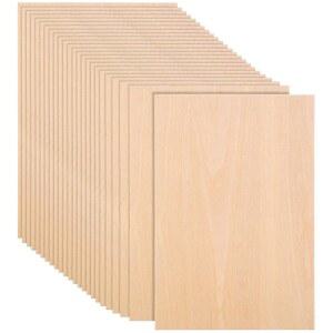 25팩 8 x 12인치 배스우드 시트, 얇은 공예 합판 시트 1/16개, 공예, 취미, 모형 제작, 목재 연소를 위한 얇고 미완성된 보드(200x300x2MM)