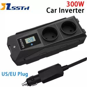 차량용 인버터 300W DC12V에서 110V 220V로 시가 라이터에서 소켓으로 전력 인버터 어댑터 컨버터 미니 차