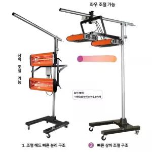 근적외선히터 도장 열처리기 공업용 램프 처리기 근적외 건조