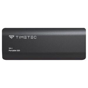 Timetec 1TB 휴대용 외장 SSD USB3.2 Gen2 타입 C 최대 550MB /s 초경량 알루미늄 미니 외장 솔리드 스테이트 드라이브, USB C to A 케이블 /USB A to C 어댑터 포함, 데스크톱 /노트북 /맥 /모바일용 - 블랙