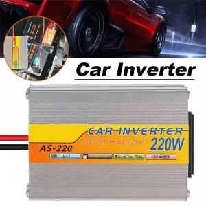 자동차 인버터 12v24v48v60v에서 220v220w로 변환 충전기 태양광 자동차 배터리 자동차 변환기 인버터 액세