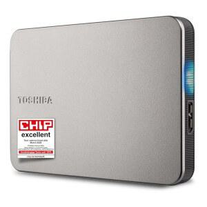도시바 칸비오 플렉스 2TB u2013 휴대용 2.5 u2019 u2019 외장 하드 드라이브(HDD), Mac, Windows PC, 스마트폰 및 태블릿 사용, 대부분의 USB-C 및 USB-A 장치와 호환, 웜 실버(HDTX220ESCA)