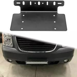 3인치 6인치 7인치 12인치 17인치 20인치 LED 조명용 트럭 SUV 4X4 4WD 오프로드 범용 전면 번호판 장착
