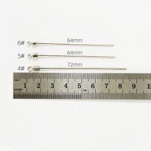회전고리 40pcs 스테인레스 스틸 와이어 낚시 회전 베어링 솔리드 잉어 액세서리에