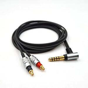 교체 가능 균형 단결정 구리 케이블  오디오 테크니카 ATH-MSR7B SR9 WP900 AP2000Ti ES750 A2DC  4.4mm 2.