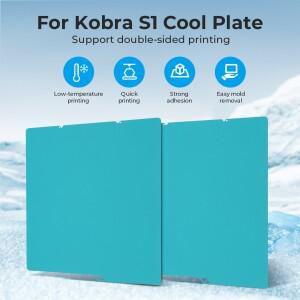 Anycubic Kobra S1 프린터용 콜드 플레이트 264x276mm 스프링 스틸 양면 프린팅 빌드 3D 부품