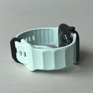 애플 호환 워치 울트라 3 49mm 38mm용 실리콘 스포츠 스트랩 iWatch 시리즈 11 10 9 8 7 6 SE 3용 밴드