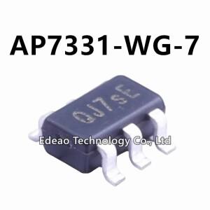 10~100 개/몫  AP7331-WG-7 SOT23-5 마킹: QJ xxx 선형 레귤레이터(LDO) 조정 가능 6V 300mA 800mV~5V