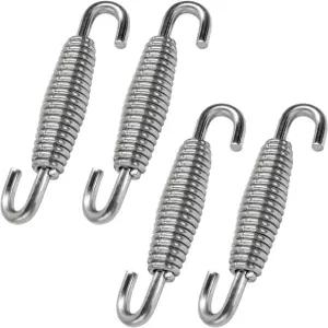 YSFER 4 PCS 모터사이클 배기 머플러 스프링 55mm 22인치 스테인리스강 파이프 후크 모터바이크 ATV