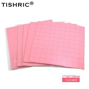TISHRIC  GPU CPU 방열판 냉각 전도성 실리콘 패드 0.5mm/1mm/1.5mm/2mmx100mmx100mm 고효율 열