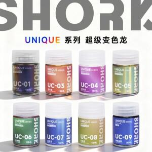 카멜레온 프리즘 블루 블랙 메탈릭 페인트 모델 오일 기반 SHORK UC 시리즈 특수 색상 스프레이 페인팅 컬