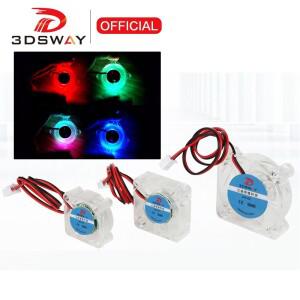 2510 3010 Voron 냉각 팬 DC 12V 24V 미니 소형 브러시리스 핫 엔드 유압 베어링 3D 프린터 부품 용 RGB LE