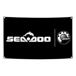 90x150cm Seadoo 제트 스키 전동 보트 플래그 태피스트리 폴리에스테르 디지털 프린팅 배너 차고 벽 예술