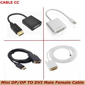 1080P DisplayPort/Mini DP to DVI 24+1/24+5 남성 여성 어댑터 디스플레이 포트(모니터 프로젝터