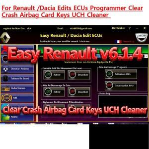 르노호환 ECU 프로그래머 에어백 카드 키 UCH 클리너 쉽게 지우기 6.1.4 소프트웨어 OBDLink 르놀링크와 호