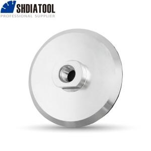 SHDIATOOL 1개 4인치 알루미늄 베이스 백커 패드 (폴리싱 샌딩 디스크  연마 디스크용) M14 나사산 100mm